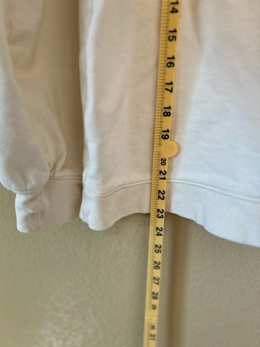 Madewell Lace-Up Henley Crewneck Sweatshirt in Cream - Women Size S - Picture 7 of 9